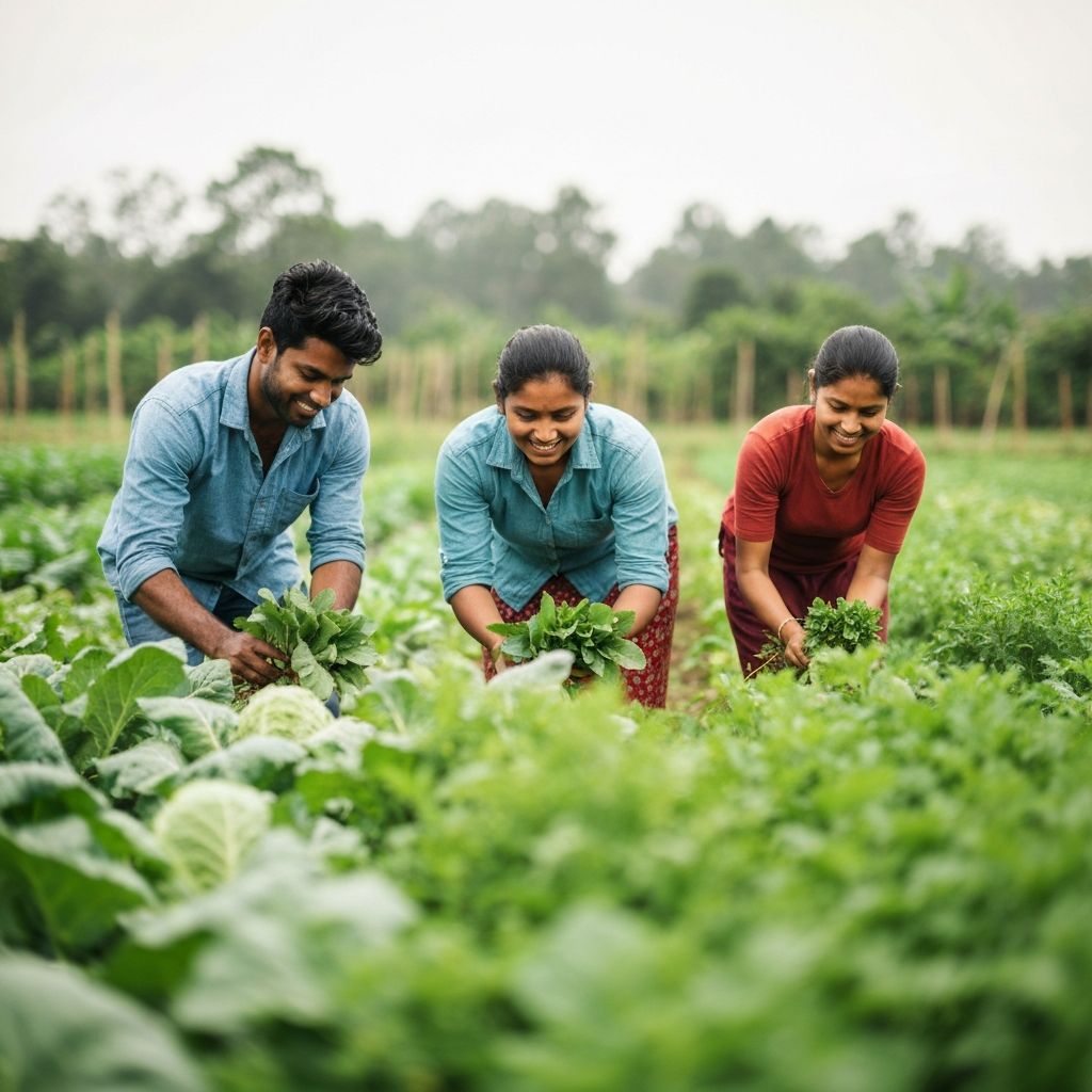 Farmers Harvesting